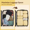 SOARSAIL 6 Set Compression Packing Cubes for 7–14 Day Travel,