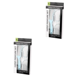 Minkissy 2sets Portable Foot Skin Rasp Manual Callus Remover and Foot File for Smoothing Dead Skin for Home Pedicure