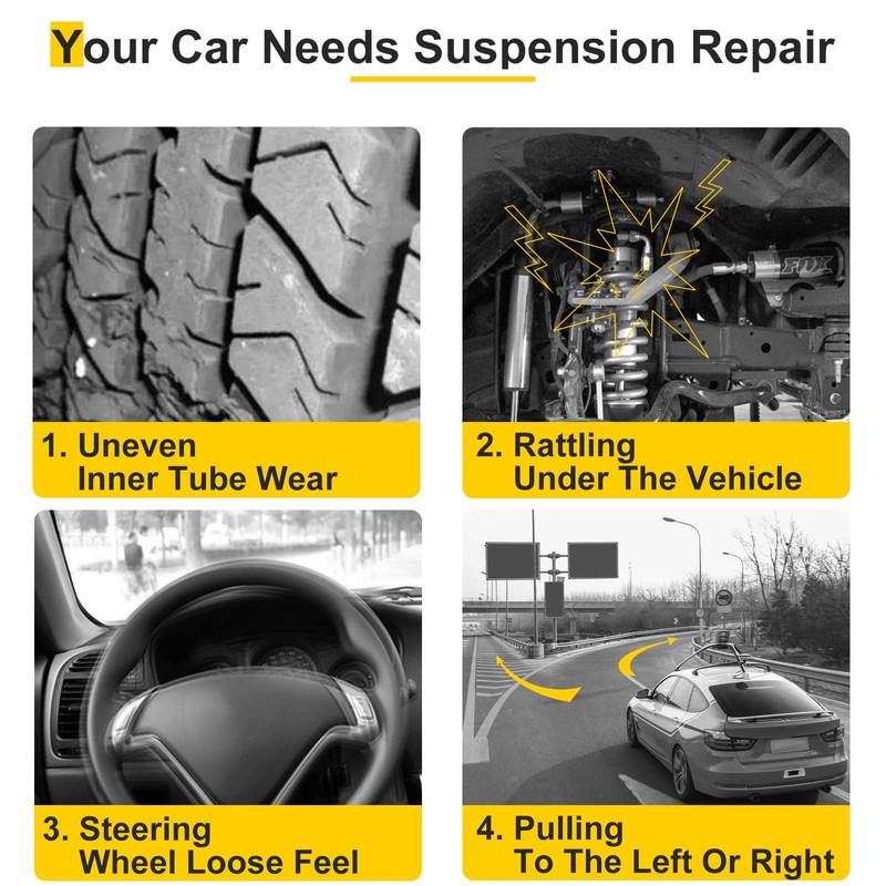 AMFULL 4PC Sway Bar End Link Fit For Honda Prelude