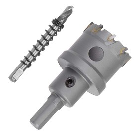 38mm TCT Hole Saw, 1-1/2” Cutting Diameter Tungsten Carbide Tipped Hole Cutter Opener, for Stainless Steel Metal Plate Aluminum