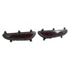 LED Rear Bumper Reflective Fog Brake Turn Indicator Black Left