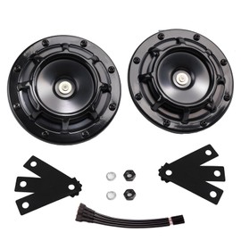 Car Horn 12 V Motorcycle Horn, Signal Horn Car Fanfare Frequency Range: 300/500 Hz - Strong Tone - Housing Colour: Red/Black - Blade Connector - Colour Horns 12 Volt