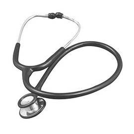 OdontoMed2011® Dual Head Stethoscope with Chestpiece for Nurses, Doctors & Students for Clinical and Home Use Black Tube