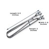 Shradha Trading Stainless Steel Wire Tongs, Kitchen Aid Tongs, Silver,