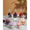 Preserved Rose Flower Gifts for Women in Glass Angel Figurines