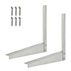 Danoib Mini Split Wall Mounting Bracket for 9000-24000 BTU Air Conditioner, Heavy Duty 2mm Thick Air Conditioner Support Brackets,Outdoor Wall Bracket, 330 lbs Capacity