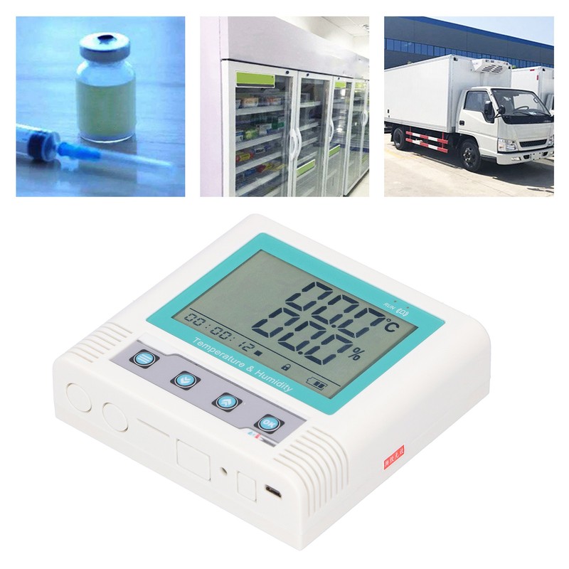 Temperature and Humidity Data Logger USB Built in Recorder LCD