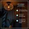Lightbox Ceiling Light with Bamboo Grid - Ceiling Light Diameter