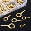 Swpeet 120Pcs 6 Sizes Metal Screw-in Eye Bolts Screw Eyes