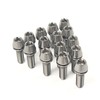 4Pcs Titanium Bike Bolts, M6x18mm 20mm Hex Tapered Head for