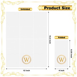 100 Gold Monogram Disposable Napkins - Letter W Hand Towels Decorative, Dinner Napkins for Guest, Monogrammed Hand Towels for Bathroom Wedding Birthday Party Baby Shower