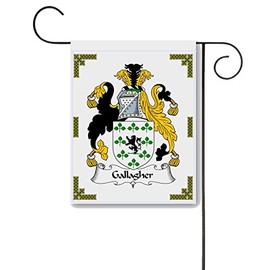 Gallagher Coat of Arms/Gallagher Family Crest 11 X 15 Garden Flag – Made in the U.S.A.