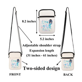Cheer Crossbody Bag Cheerleader Gifts Live Love Cheer Gifts for Team Small Cell Phone Purse with Adjustable Strap (24815 live love cheer C)