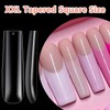 120 puntas de uñas extra largas con caja, transparentes XXL