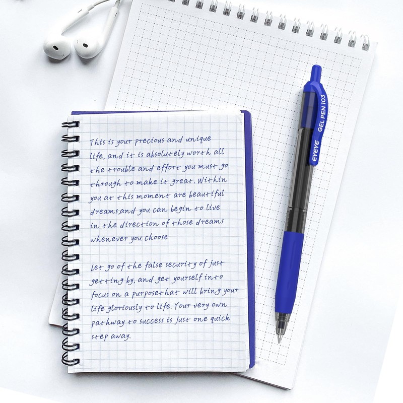 EYEYE G-103 Retractable Gel Pens 0.5mm, 25 Pack 0.5 mm