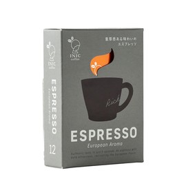 INIC coffee European Aroma Espresso Sticks, 12 Sticks (Espresso), Best Powder Coffee, Taste Used by World Barista Champions