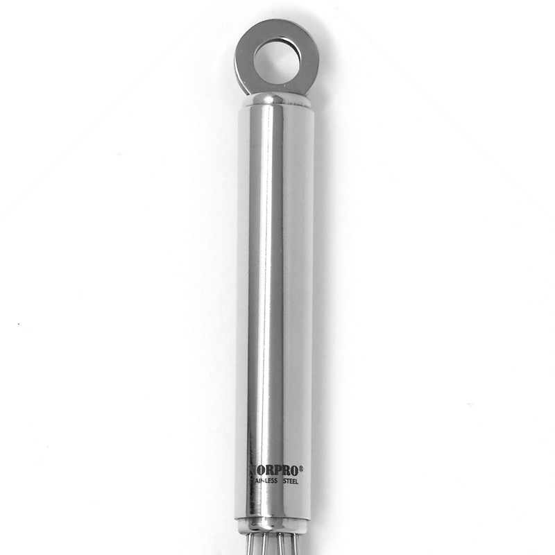 Norpro 9-Inch Krona Stainless Steel Flat Whisk, Silver