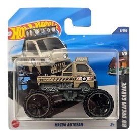 Hot Wheels Mazda Autozam Military-Style Monster Truck, HW Dream Garage Collection, 1/5, Tan