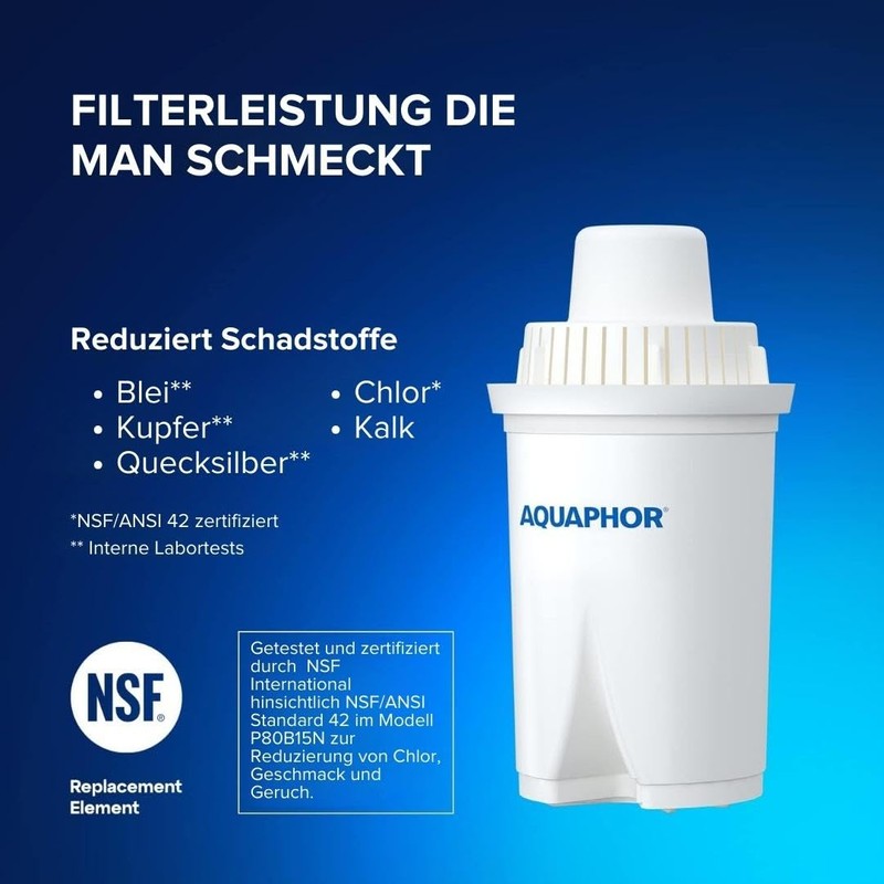 AQUAPHOR B15 Universal Replacement Water Filter cartridges, fits All Brita