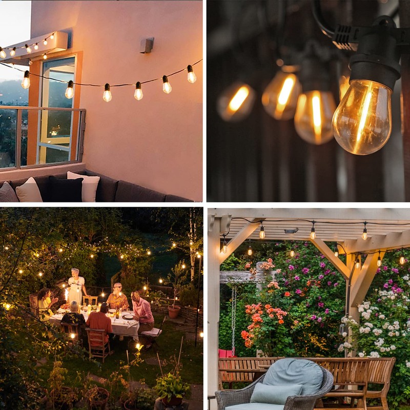 S14 Replacement LED Light Bulbs, Shatterproof & Waterproof 1W S14