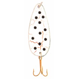 Sierra Spoon Lure, Bleeding White/Black Dot, 7/8-Ounce