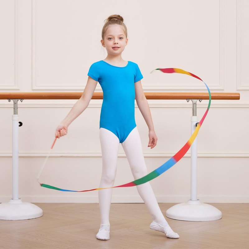 DIPUG - Leotardos de ballet para niñas con falda extraíble