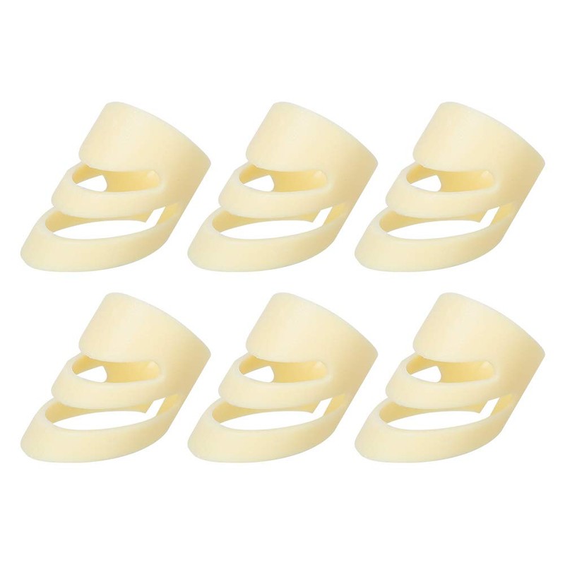 6Pcs Plastic Finger Picks for Guitar, Bass, Ukulele and Many