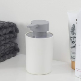 Tiger Urban White Freestanding Soap Dispenser with Removable Inner Container and Extra Large Opening for Easy Filling