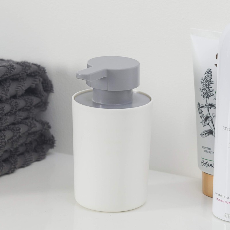 Tiger Urban White Freestanding Soap Dispenser with Removable Inner Container