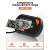 Aquarium Thermometer with Probe and Suction Cup, Mini Water Thermometer