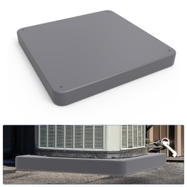Wincomfort Condenser Pad for Air Conditioner Heat Pump, 24'' x 24'' x 3'' AC Base Stand Plastic Outdoor Condenser Equipment Anti-Vibration Pads