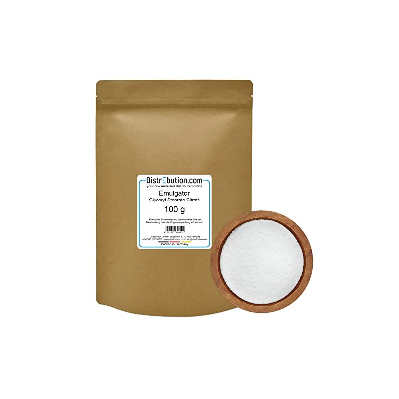 Emulsifier Glyceryl Stearate Citrate 100 g for Skin Creams, Face