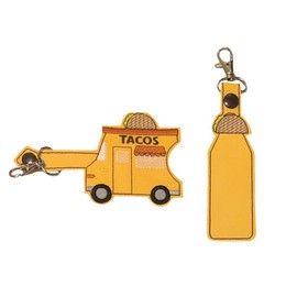 Taco Truck Hand Sanitizer Holder And/Or Lip Balm Holder