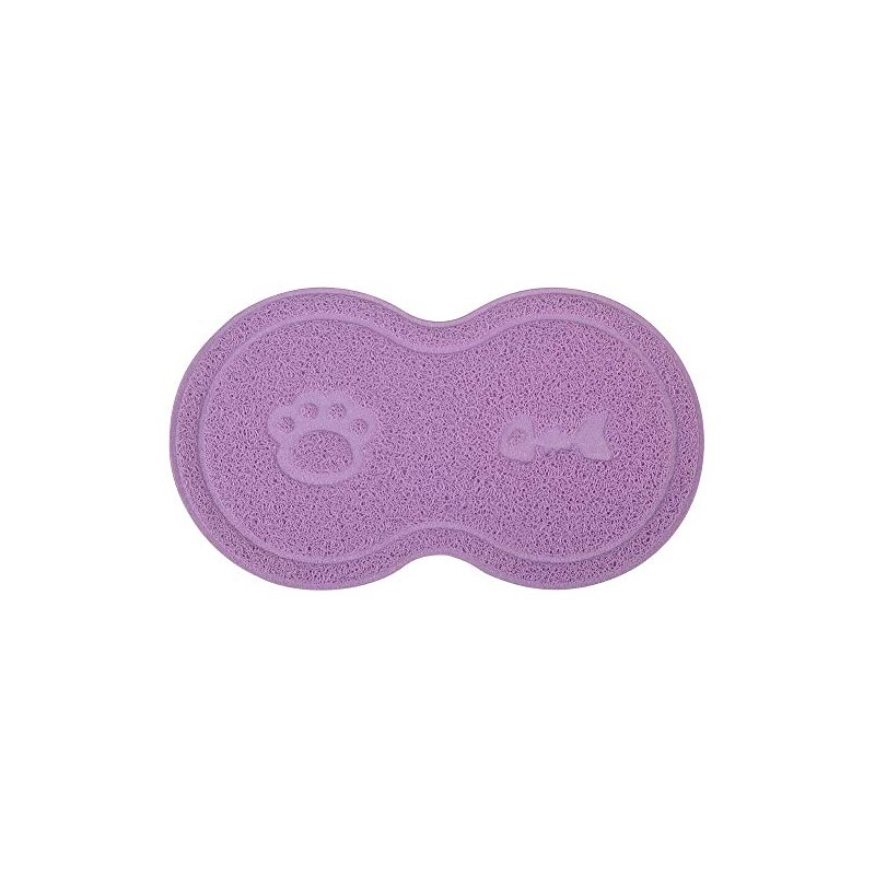 DM 8-Shaped Small Cat Litter Box Debris Catcher Mat, 18x10