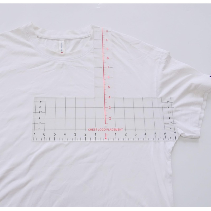 Colini Left Chest Logo Placement Ruler Guide - Acrylic Precise