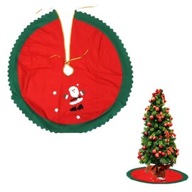 Christmas Tree Skirt Round 90 cm Christmas Tree Blanket Skirt, Christmas Tree Blanket Rug, Red Christmas Tree Skirts Base, Round Shape Christmas Tree Skirt, Christmas Tree Blanket