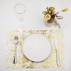 Table Runner,Sparkling Tulle Roll with Gold Foil 28cm x 10M
