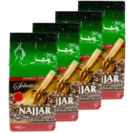 Najjar Arabic Mocha Coffee Ground with Cardamom Set of 4 200 g Pack