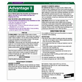 Advantage II Large Cat Vet-Recommended Flea Treatment & Prevention | Cats Over 9 lbs. | 2-Month Supply