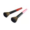 Baluue 2pcs Professional Wooden Handle Makeup Brush Set Powder Blush