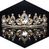 CURASA Gold Crown for Women, Crystal Princess Tiaras for Little