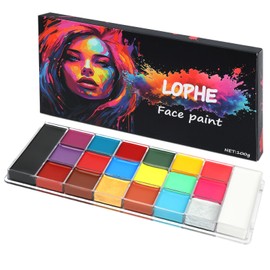 LOPHE Truccabimbi Kit, 20 Colori Truccabimbi Kit Anallergici Atossici, Trucca Bimbi, Truccabimbi, Adatto per Halloween, Carnevale, Party, Natale