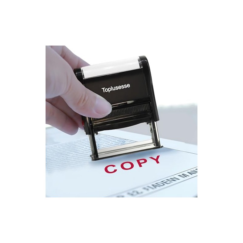 Sello de copia de goma autoentintado para oficina con tinta