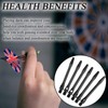 Yetaha Aluminum Dart Shafts, 2 Sets(6) Black Dart Stems, Medium