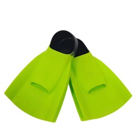 [Ssadeora] Short Fin Flippers for Swimming Pool Training Lime XS