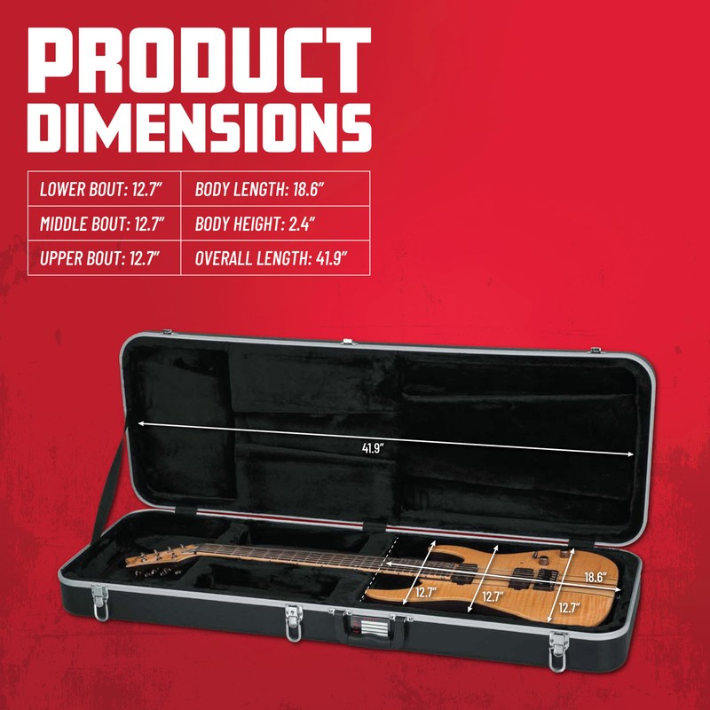 Gator Cases Deluxe ABS Molded Case for Extra Long Electric