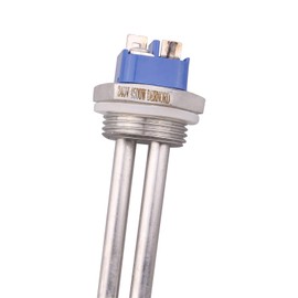 DERNORD 240V 4500W Foldback Heating Element Stainless Steel Heater Spare Part 1 Inch BSP Thread with Low Watt Density