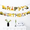 SKTMH Construction Birthday Decorations with Construction Happy Birthday Banner, Cupcake