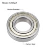 sourcing map 6207ZZ Deep Groove Ball Bearings Z2 35mm X
