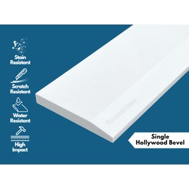 Threshold.Shop Single Hollywood Engineered Marble Threshold for Floor Transitions (Super White, 6" x 36")